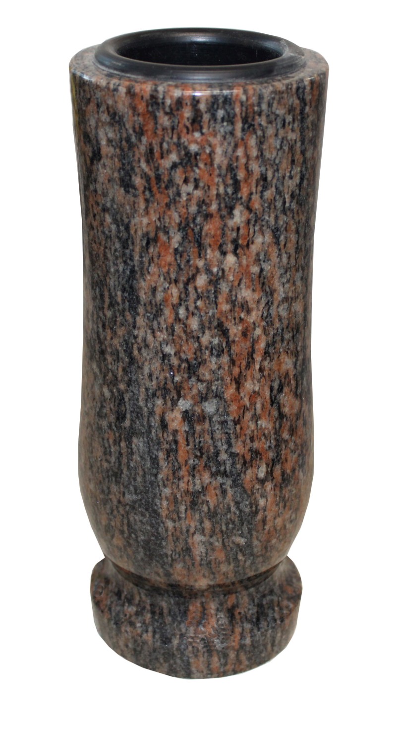 Náhrobná váza - žula / 8,5x23 cm