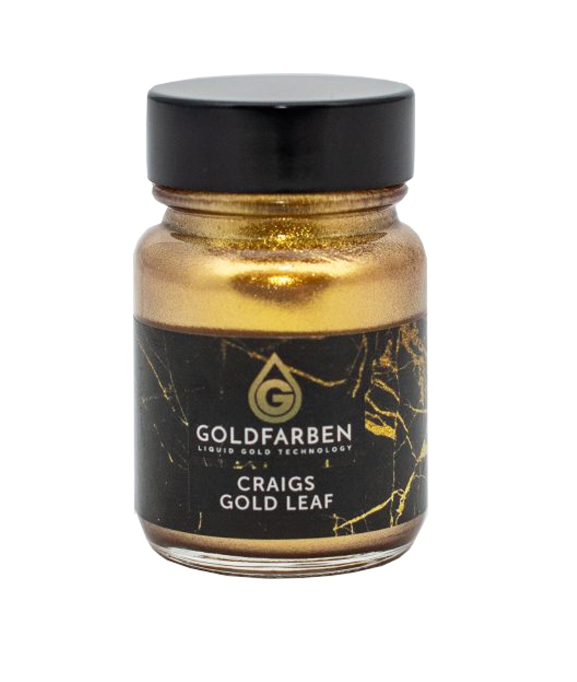 Farba Craig’s Gold Leaf ("Tekuté zlato") - zlatá / 30 ml