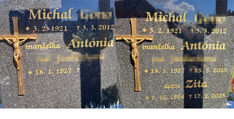 Dopísanie písma / 1 ks