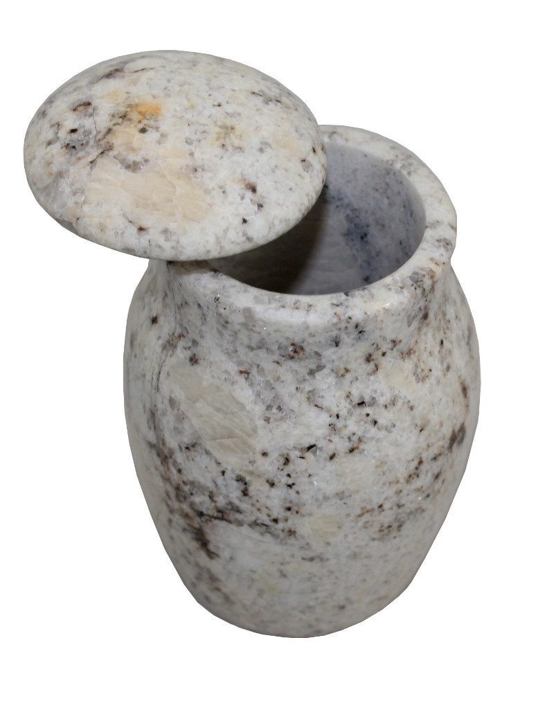 Žulová Mini urna - odsypová / Kashmir white 1