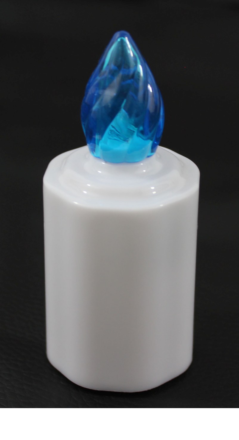 LED náhrobný kahanček ZE1 - modrý