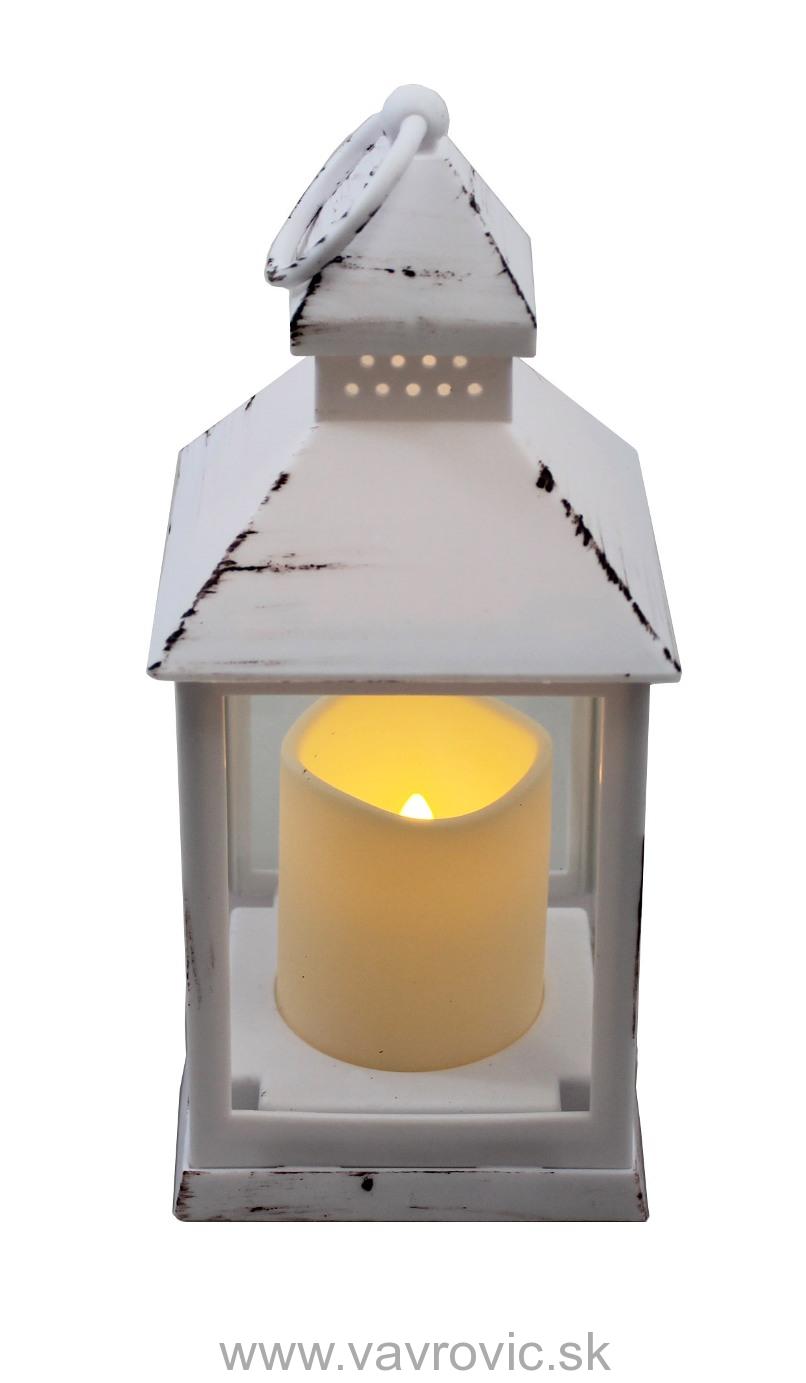 LED lampášik - biely