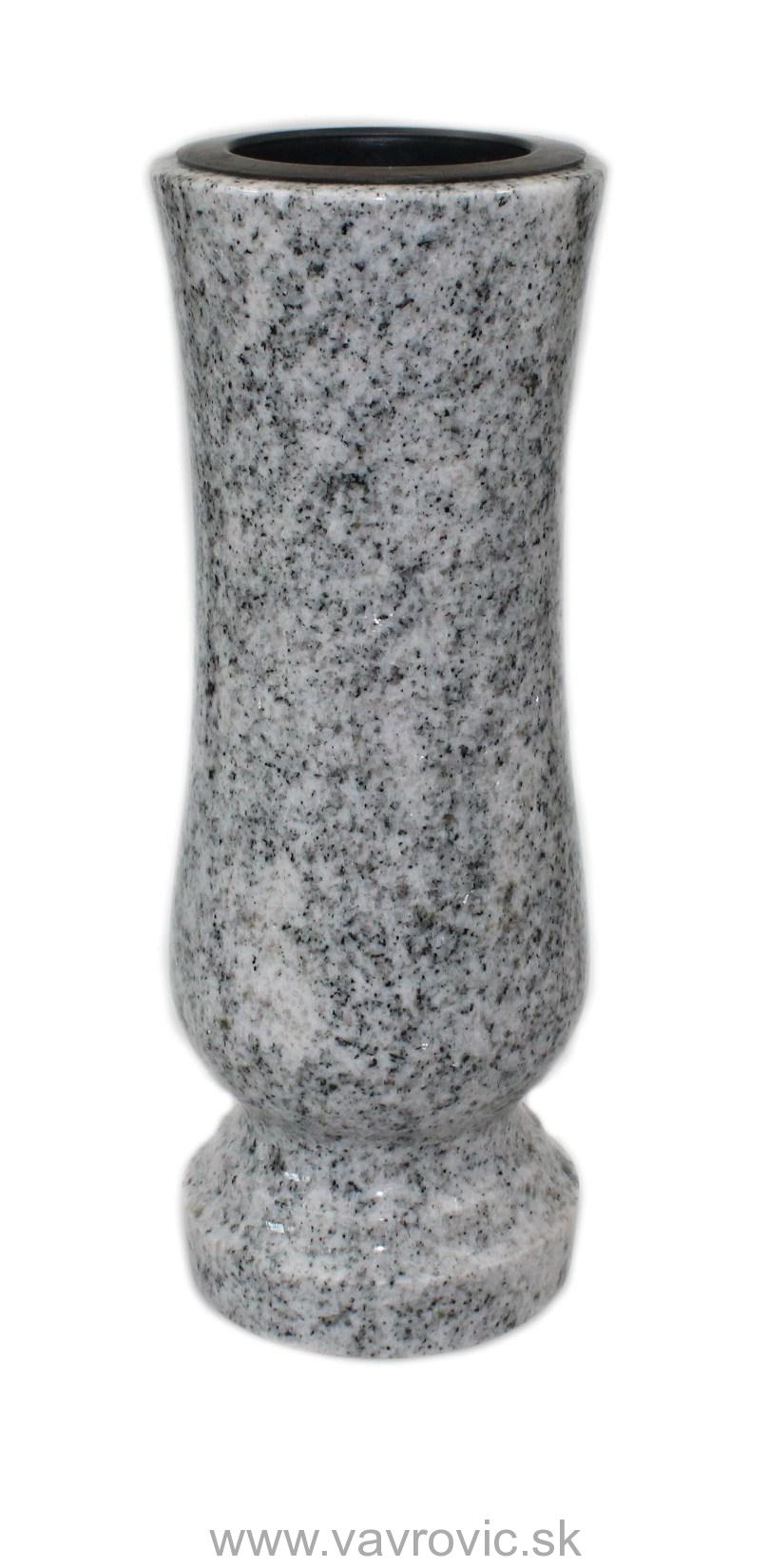 Náhrobná váza - žula / Wiscon white