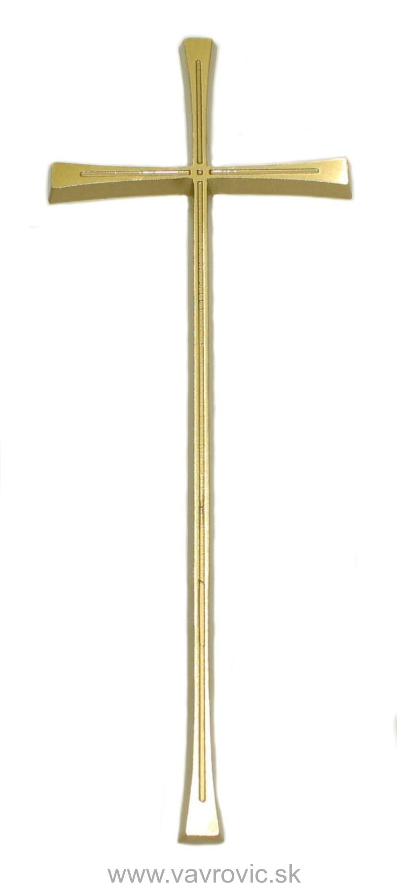 Krížik 1.B - zlatý - výška  29 cm