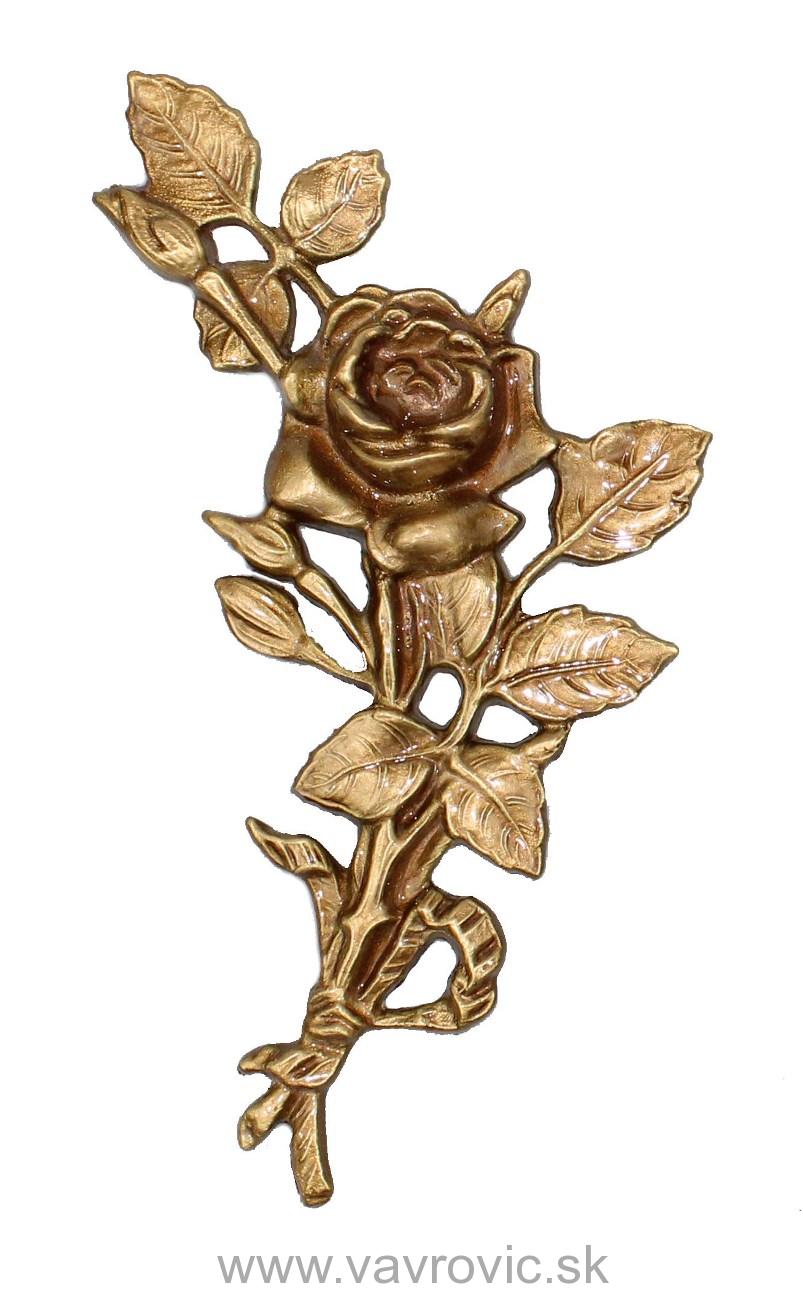 Ruža bronz - ľavá / 17 cm