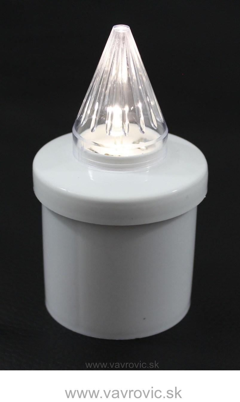 LED náhrobný kahanček ZN3 - biely