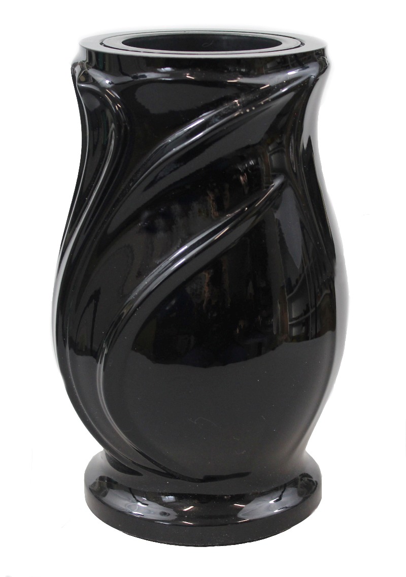 Živicová váza V9 - Imitácia Čierna