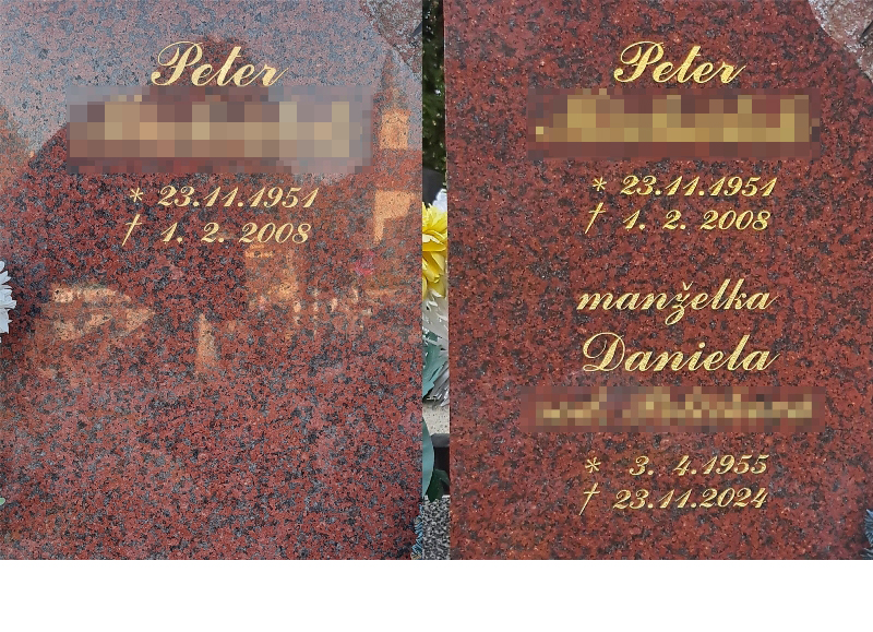 Dopísanie písma / 1 ks