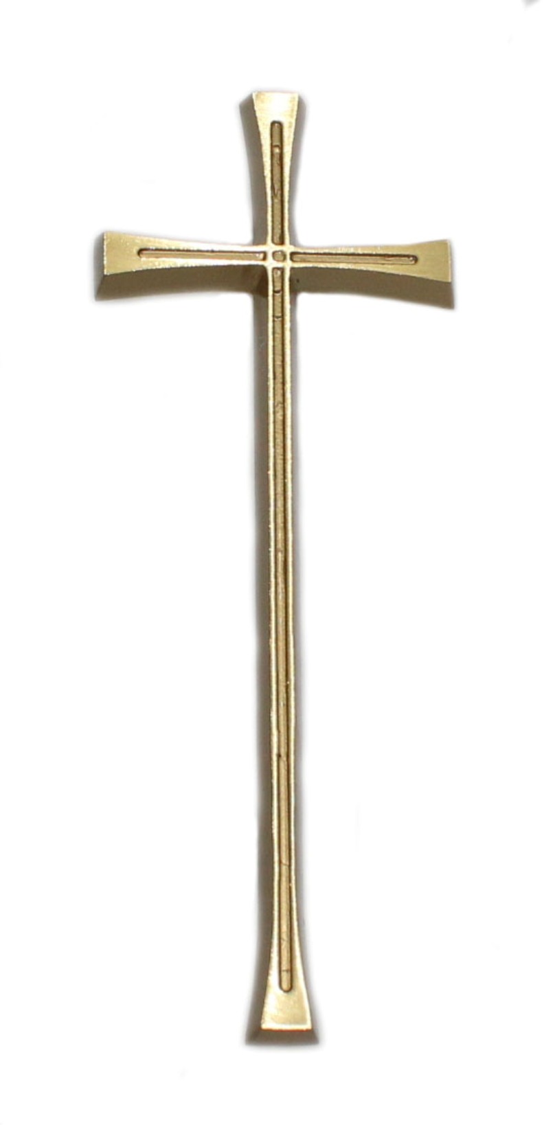 Krížik 1.B - zlatý - výška 20 cm