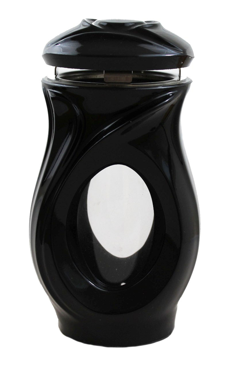 Živicový lampáš - tvarovaný / Imitácia Čierna
